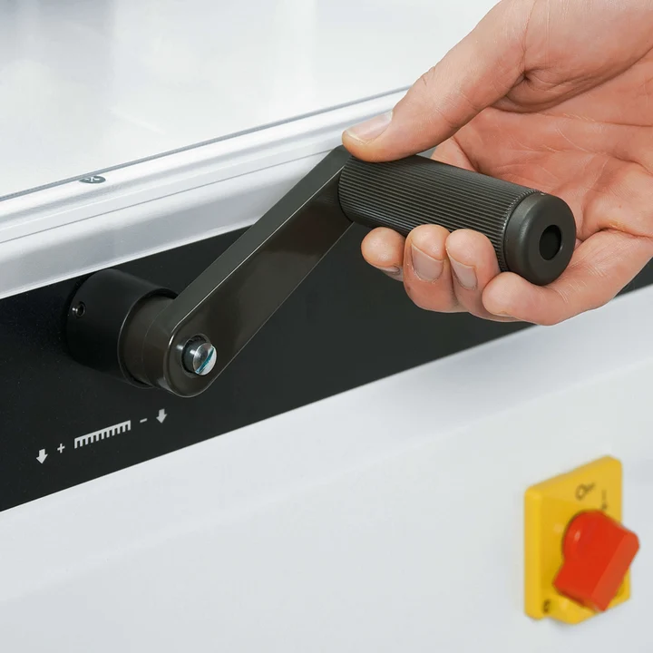 เครื่องตัดกระดาษไฟฟ้า IDEAL 4815 Guillotine A3+ สำหรับตัดกระดาษกอง Made in Germany 5 เครื่องตัดกระดาษไฟฟ้า IDEAL 4815 Guillotine A3+ สำหรับตัดกระดาษกอง Made in Germany