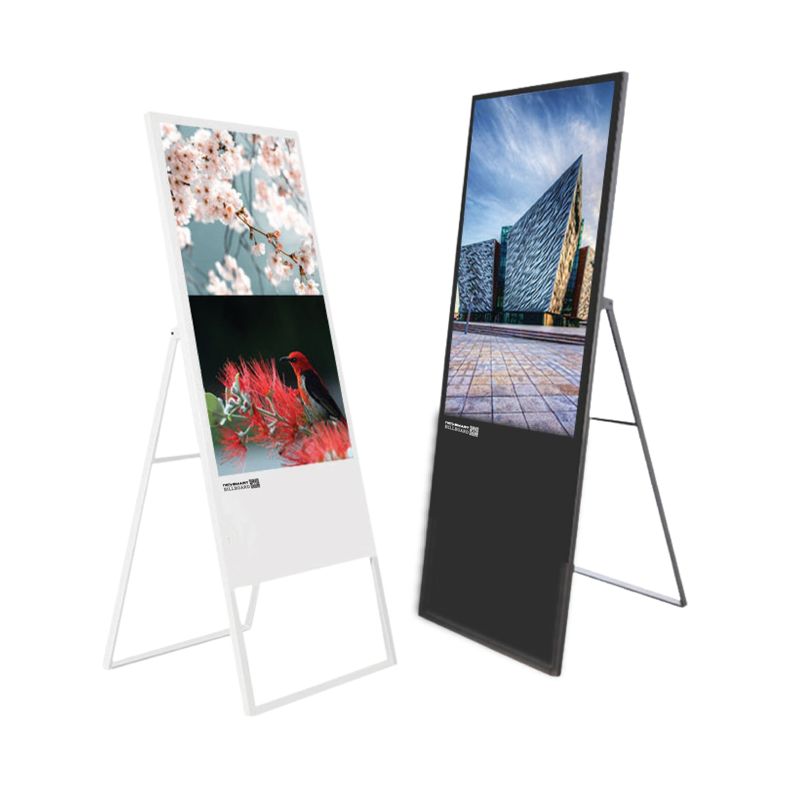 ป้ายโฆษณาดิจิตอล แบบขาพับ Neo-Smart Portable
