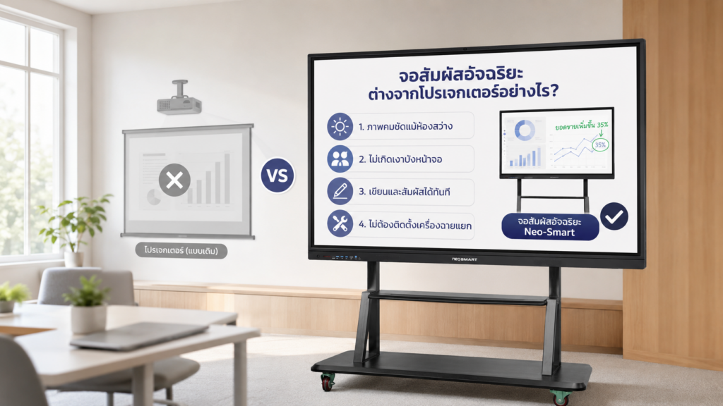 จอสัมผัสอัจฉริยะ Neo-Smart สำหรับห้องเรียนและห้องประชุม
