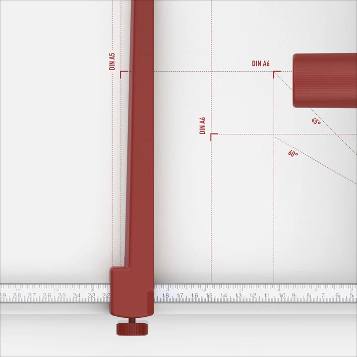 ideal-produkthighlights-schneidemaschinen-hebelschneider-1138-1158-rueckanschlag-und-massska แท่นตัดกระดาษมือโยก Trimmer IDEAL 1158 เครื่องตัดกระดาษ A3