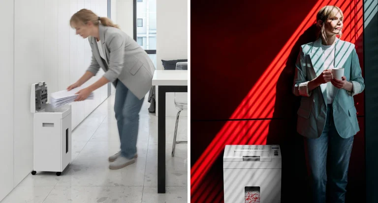 เครื่องทำลายเอกสาร Auto-Feed Shredcat IDEAL ป้อนกระดาษอัตโนมัติ